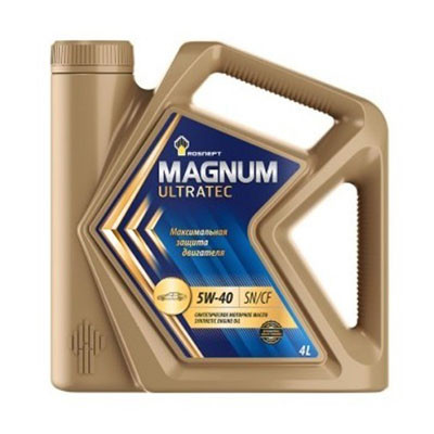 Масло моторное Rosneft Magnum Ultratec 5W40 A3/B4 SN/CF (4)