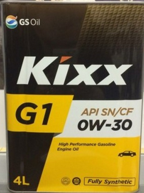 Масло моторное Kixx G1 0W30 CF/RC/SN GF5 (4) 