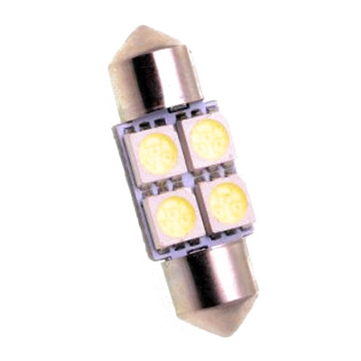 Лампа C5W 31мм (SV8.5) 4 SMD диода White 