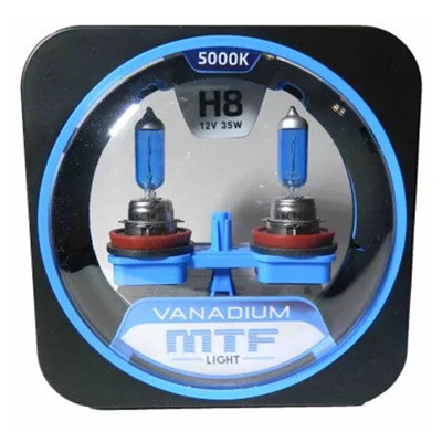 Лампа H8 35W MTF Vanadium 5000K (к-т 2 шт)
