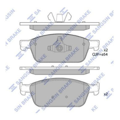Колодки перед Kuga 13- 4WD/Focus-3 ST Sangsin 