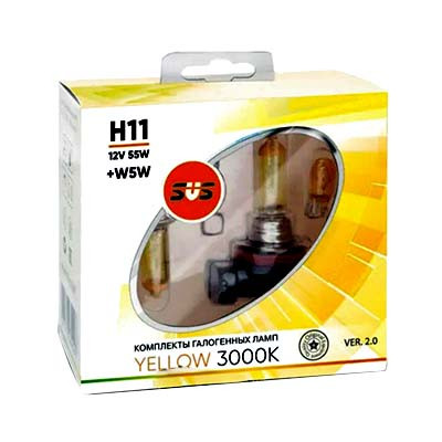 Лампа H11 55W  к-т желтый спектр
