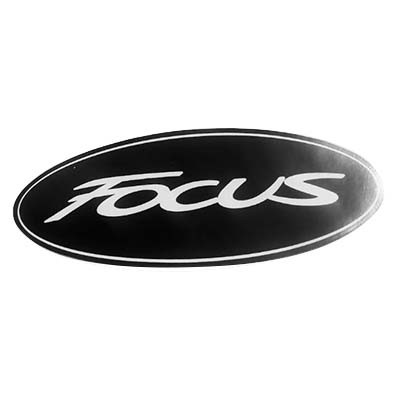Наклейка на эмблему перед Focus-3 черная