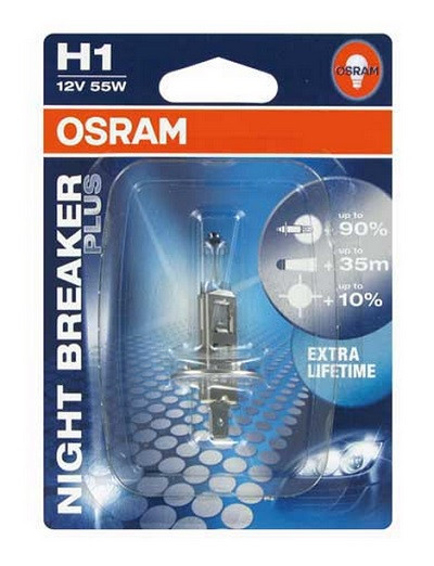 Лампа H4 60/55W 64193NBP-01B Night Breaker (в блистере) Osram