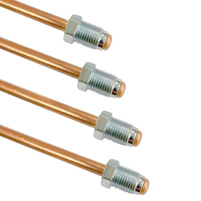 Трубка тормозная универсальная M10*1.0/M10*1.0 L=1800 (медь)