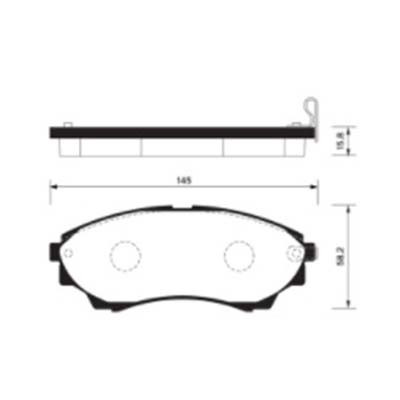 Колодки тормозные перед. Infiniti QX50 Sangsin Brake
