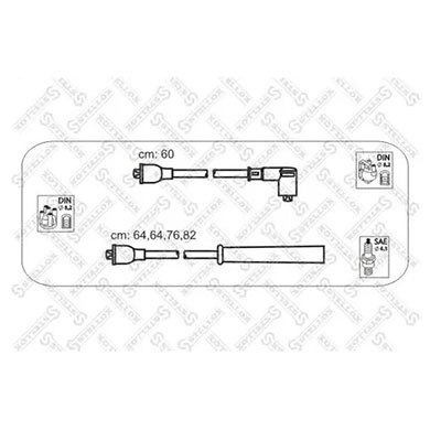 Провода высоковольтные к/т Ford Sierra 1.3/1.8/2.0 OHC 82> Stellox 