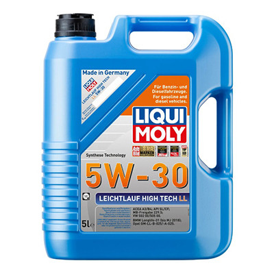 Масло моторное Liqui Moly Leichtlauf High Tech LL 5W30 A3/B4 SL/CF (5)