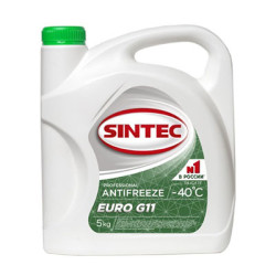 Антифриз 5 кг (зеленый) G11 -40 SINTEC